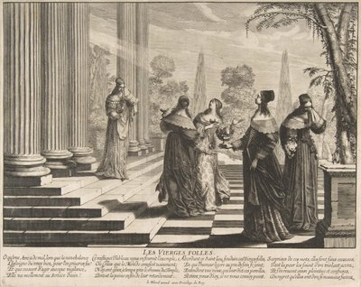 Die törichten Jungfrauen abgewiesen, ca. 1635 von Abraham Bosse