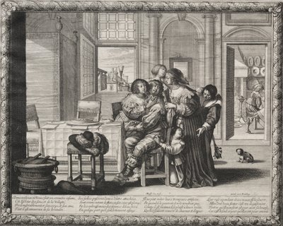 Der verlorene Sohn: Ausschweifendes Leben, 1635 von Abraham Bosse