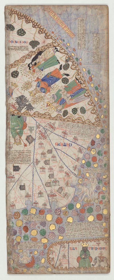 Katalanischer Atlas, Blatt 12, 1375 von Abraham Cresques