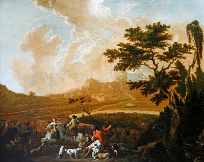 Eine Jagdgesellschaft von Abraham Danielsz. Hondius