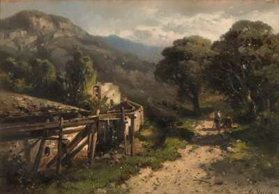 Landschaft und Mühle von Abraham Hulk