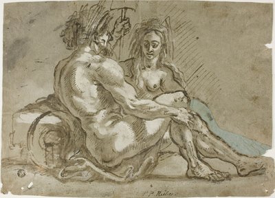 Flussgott und eine Nymphe von Abraham Janssens