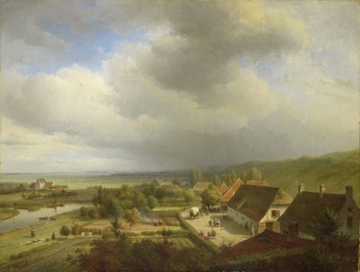 Hügelige Landschaft bei Wageningen von Abraham Johannes Couwenberg