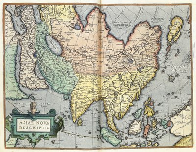 Asien, 1592 von Abraham Ortelius