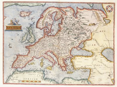 Karte von Europa von Abraham Ortelius