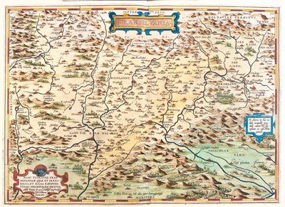 Rumänien von Abraham Ortelius