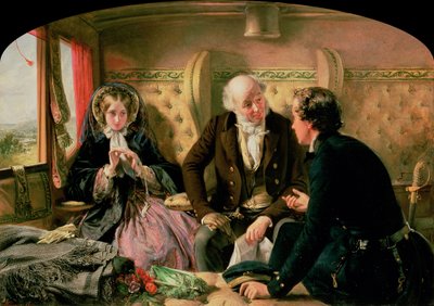 Erste Klasse - Das Treffen, um 1854 von Abraham Solomon