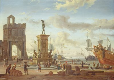 Hafen von Livorno von Abraham Storck