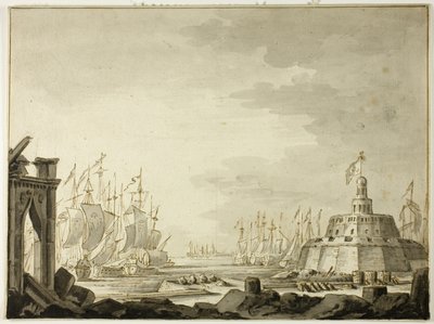 Malta, Hafen von Valletta von Abraham Storck