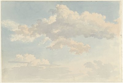 Wolken gegen blauen Himmel von Abraham Teerlink