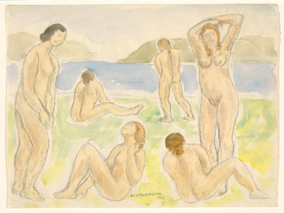 Badende (oder Figuren) von Abraham Walkowitz