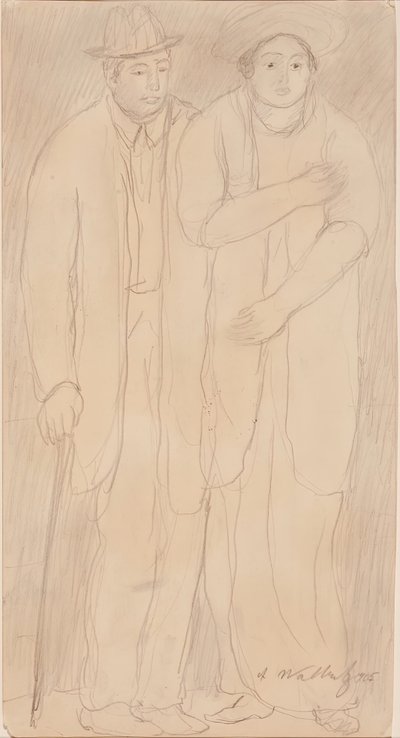 Mann und Frau, 1905 von Abraham Walkowitz