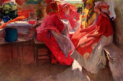 Einen Besuch abstatten, 1915, 1939 von Abram Arkhipov