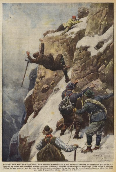 Die Dramen der Alpen von Achille Beltrame