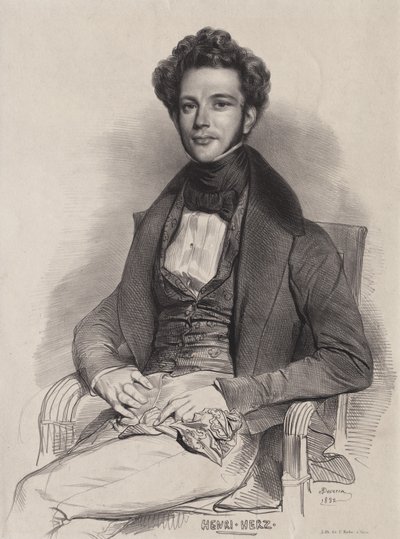 Henri Herz, Pianist, 1832 von Achille Devéria