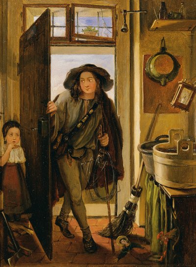 Der Drahtbinder in der Küche von Adam Brenner