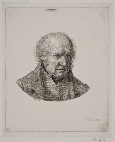 Brustbild eines älteren Mannes von Adam Müller