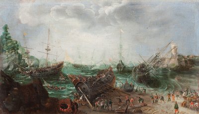 Hafenszene von Adam Willaerts