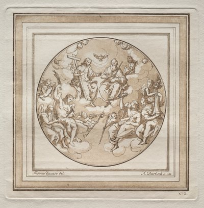 Die Dreifaltigkeit, 1782 von Adam von Bartsch