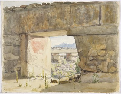 Ruinengebäude in Mitla, Oaxaca von Adela Breton