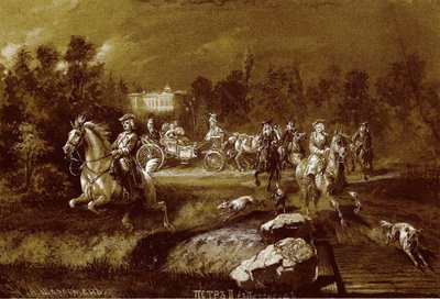Peter II. in Peterhof von Adolf Charlemagne