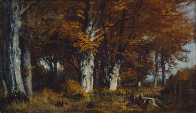 Buchenwald im Herbst von Adolf Heinrich Lier