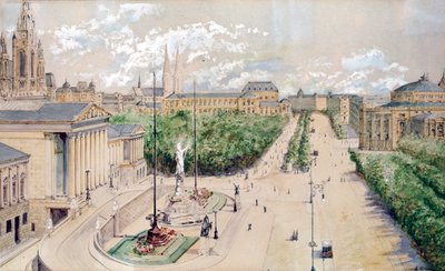 Wiener Parlament und Ringstraße von Adolf Hitler von Adolf Hitler