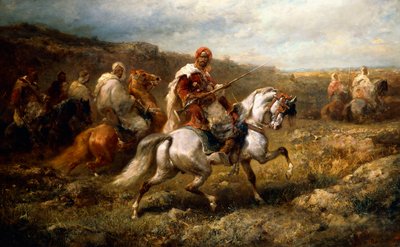 Beduinen auf der Route von Adolf Schreyer