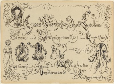Neujahrsgruß von Adolph Menzel