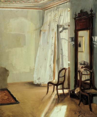 Das Balkonzimmer von Adolph Menzel