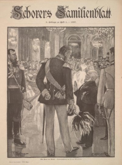 Eine Szene vom Hofball von Adolph Menzel