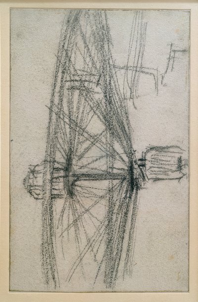 Rad in Bewegung von Adolph Menzel
