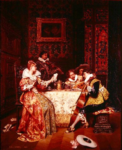 Die Musikgesellschaft von Adolphe Alexandre Lesrel