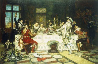 Die Geburtstagsfeier des Prinzen von Adolphe Alexandre Lesrel