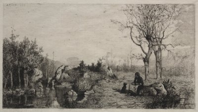 Ufer eines Baches bei Rossillon von Adolphe Appian