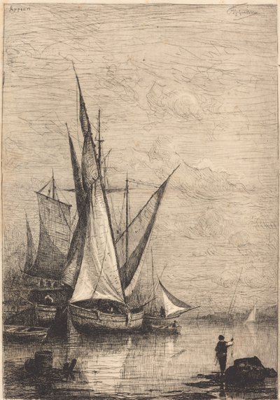 Der Hafen von Genua von Adolphe Appian