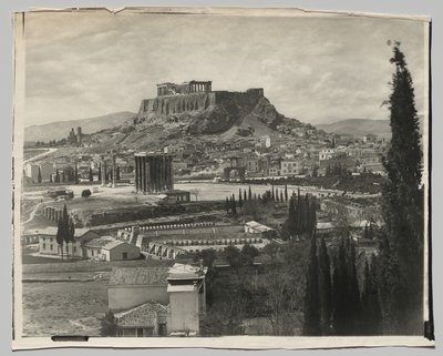 Blick auf die Akropolis von Adolphe Braun and Co.