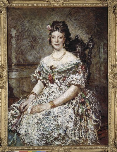Porträt von Madame Pascal von Adolphe Joseph Thomas Monticelli