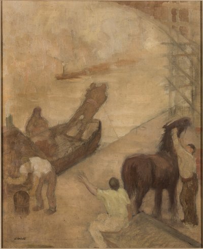 Manchester-Schifffahrtskanal von Adolphe Valette