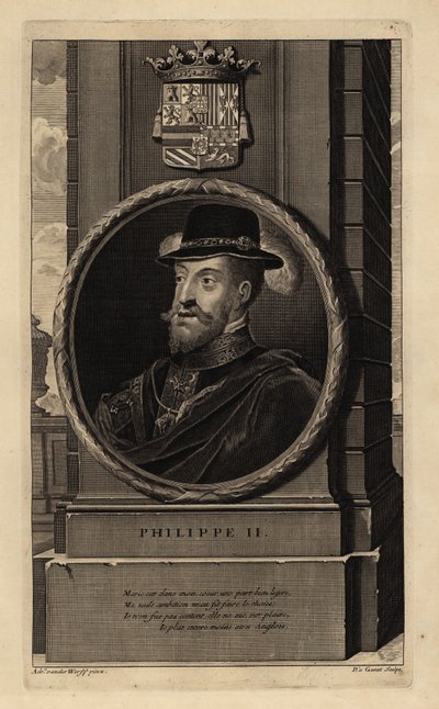 Philipp II. (1527-1598) (Kupferstich) von Adriaan van der (after) Werff