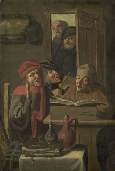 Musikalische Gesellschaft von Adriaen Brouwer (manner of)