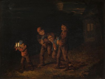 Den Betrunkenen nach Hause bringen von Adriaen Brouwer