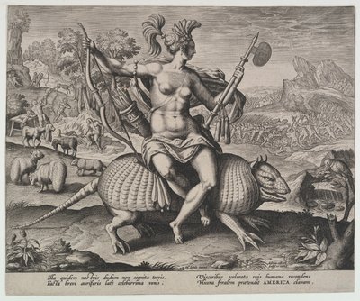 Amerika, aus den vier Kontinenten, o.J. von Adriaen Collaert