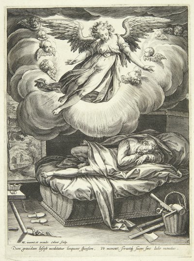 Josefs Verkündigung von Adriaen Collaert