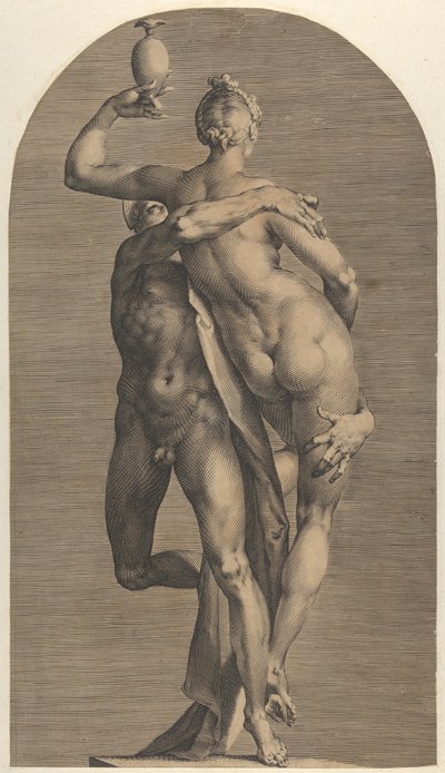 Merkur entführt Psyche, ca. 1622 von Adriaen Collaert