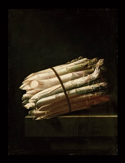 Stillleben mit Spargel, 1699 von Adrian Coorte