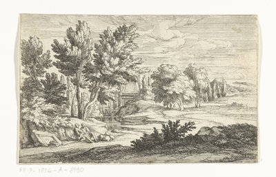 Landschaft mit Grabmonument von Adriaen Frans Boudewyns