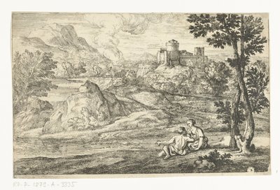 Landschaft mit Schloss von Adriaen Frans Boudewyns