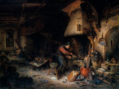 Ein Alchemist, 1661 von Adriaen Jansz. van Ostade