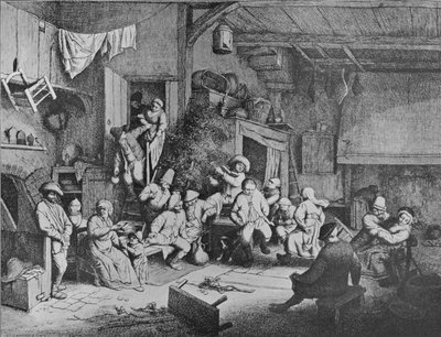 Tanz in einer Taverne, 1652 von Adriaen Jansz. van Ostade